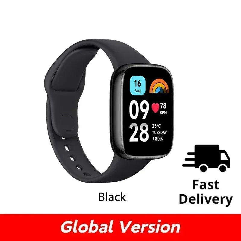 Xiaomi Redmi Watch 3 Active1.83'' LCD Display Blood Oxygen Heart Rate Bluetooth Voice Call 100+ Sport Modes Black Fast Smart Watches electronics Electronics & Gadgets smart watch smart watches Xiaomi