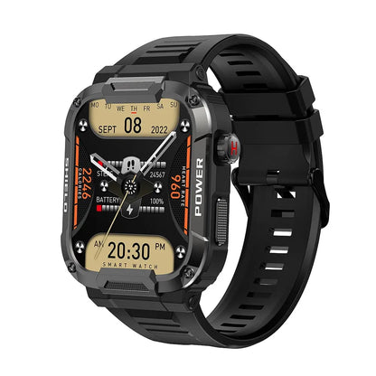 Outdoor Military Smart Watch Men Bluetooth Call Smartwatch For Android IOS IP68 Waterproof Sports Fitness Watches Black Smart Watches electronics smart watch