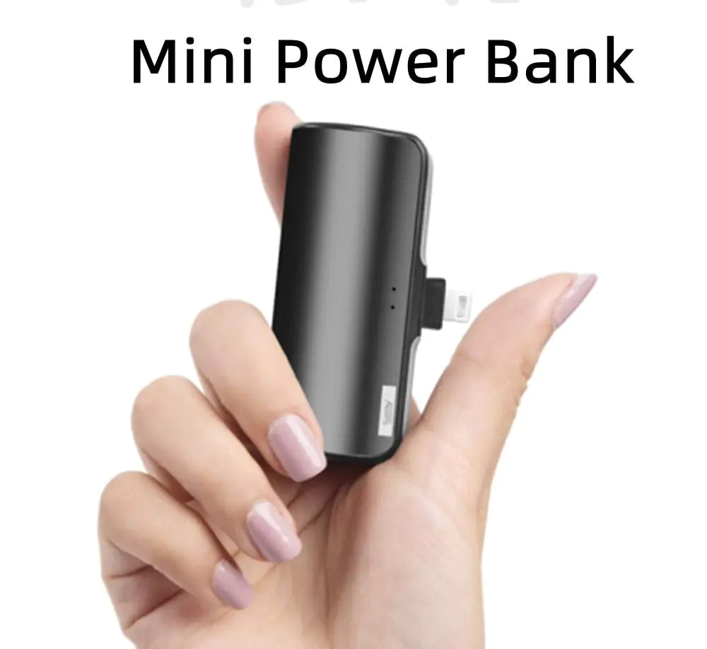 Mini Power Bank – Portable Charging Without the Cord Hassle Power banks 5000 android c type iphone lightening mini New arrival power bank {{ product_collections }} {{ product_description }}