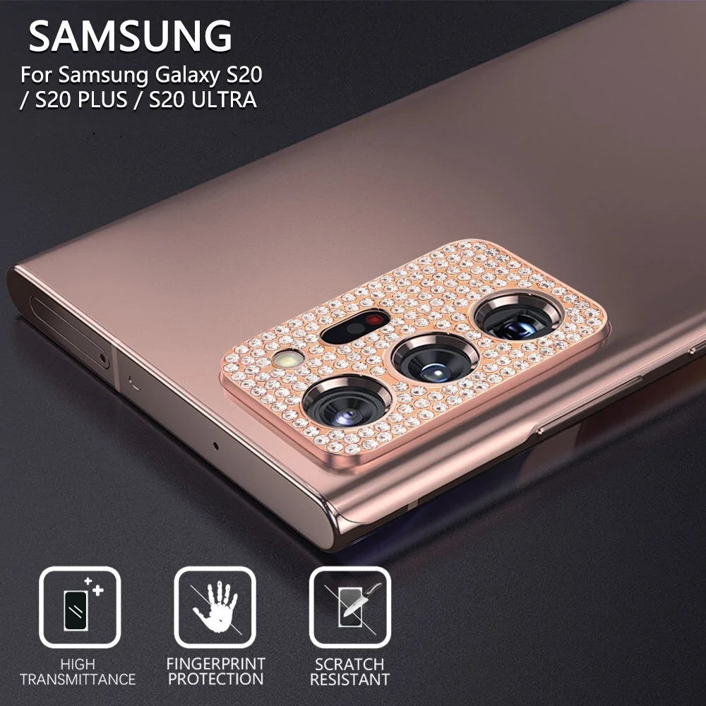 Diamond Shiny Camera Lens Protector for Samsung Galaxy S21/S20 Series Mobile Phone Cover & Protectors Camera cover electronics electronics accessories mobile protector mobile camera lens phone camera protector Samsung