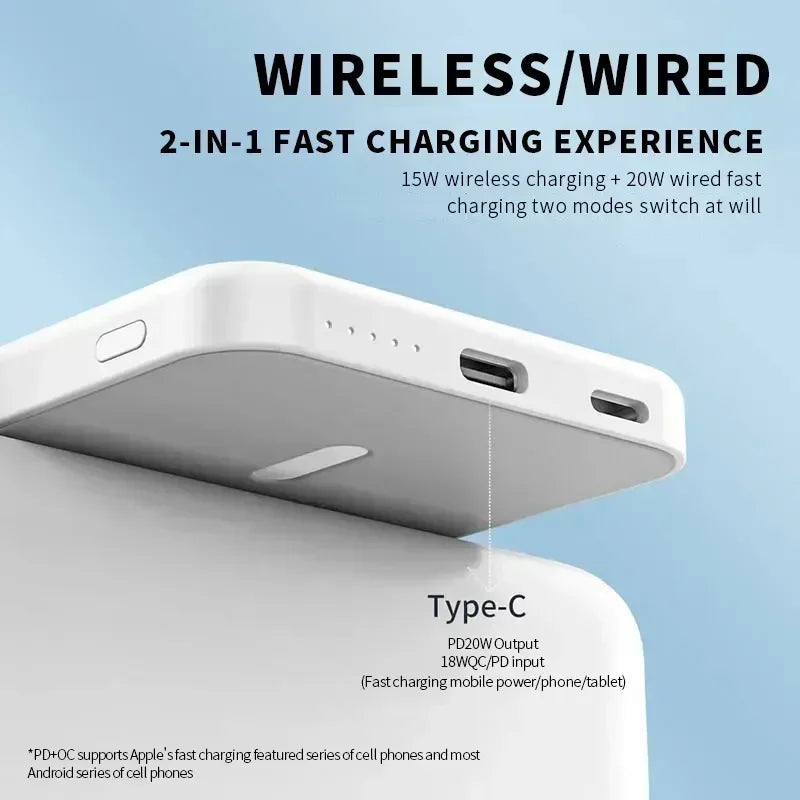 MagSafe Power Bank | Wireless Charging | Portable Fast Charger Wireless Power Banks 10000 mah 20W 5000 mah apple battery fast charger iphone magnetic mobile battery power bank slim smart wireless {{ product_collections }} {{ product_description }}