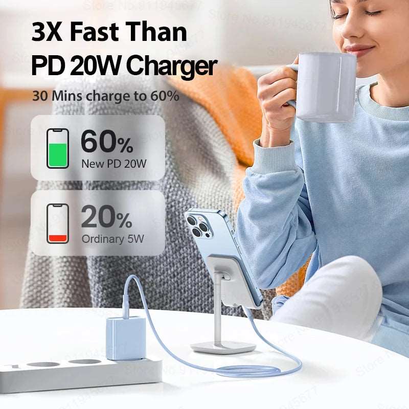 20W PD Fast Charger Adapters & Converters 20W PD Fast Charger electronics electronics accessories mobile charger mobile phone