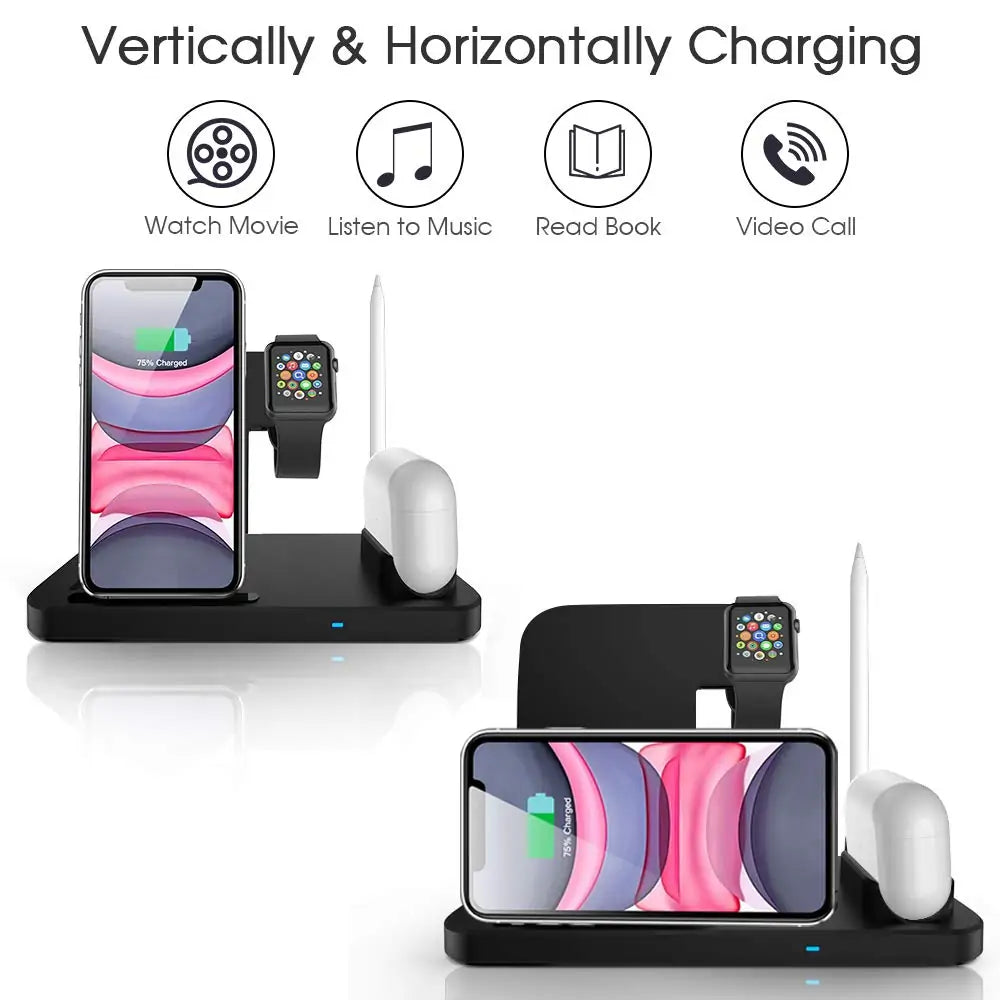 3-in-1 Wireless Charger Stand | Fast Charging | Sleek & Compact Design Wireless Chargers 3 in 1 apple charging pad charging stand fast charger iphone magnetic magsafe New arrival wireless charger {{ product_collections }} {{ product_description }}