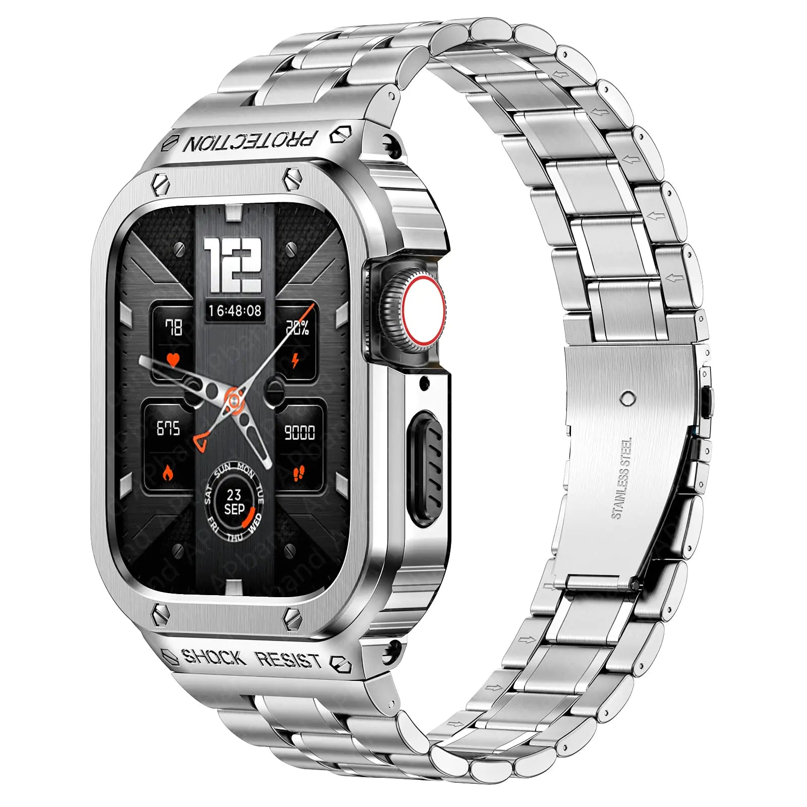 Elevate Your Apple Watch with Our Premium Band and Case Combo Apple Watch Bands apple watch band and case case & band classic designer luxury New arrival new design premium premium quality stainless steel {{ product_collections }} {{ product_description }}