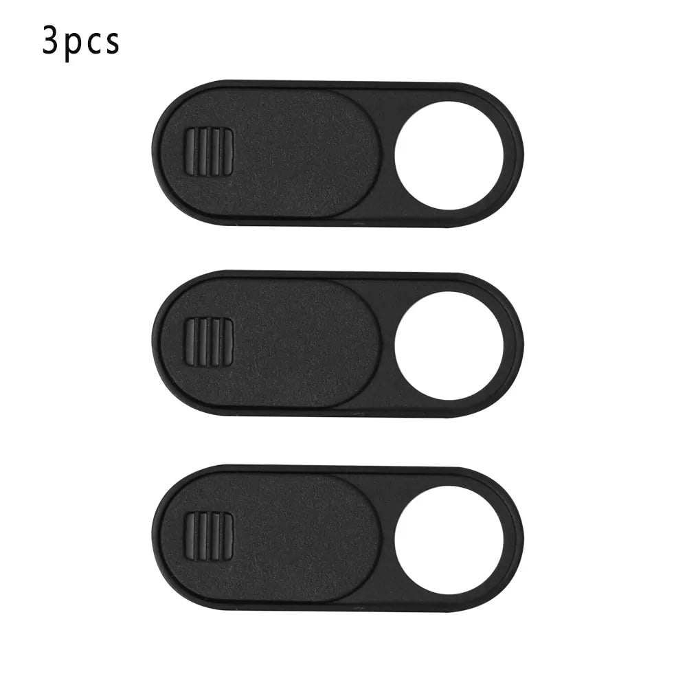 Universal Metal Webcam Cover For Laptop 3pcs Black 2 Webcam Cover camera privacy covers electronics electronics accessories webcam