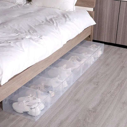 6pcs/set Plastic Shoes Case Thickened Transparent Drawer Case Transparent 33X24X14CM Storages & Racks home organizer box Organizers shoe storage and racks shoe storage rack for home storage storage rack transparent and see through shoe storage rack