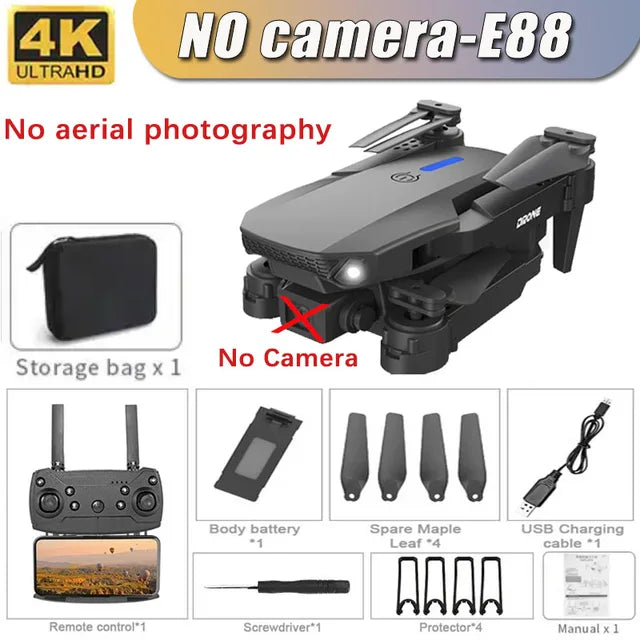 New E88Pro RC Drone 4K Professinal With 1080P Drones 4k video and camera drone for vlogging 4k video drone drone for video making drone with video camera electronics New E88Pro RC Drone 4K Professinal With 1080P RC controlled drone camera RC drone with 360 video camera video video devices video making