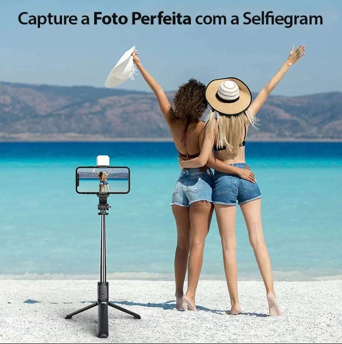 4 in1 Selfie Tripod With Integrated Light - Selfie 360 Tripods & Monopods automatic selfie sticks electronics electronics accessories selfie stick selfie sticks selfie tripod tripod with integrated light tripods video accessories video and photography