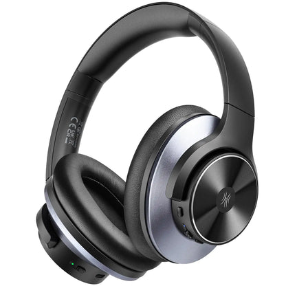 Wireless Headphones with Active Noise Cancellation Black