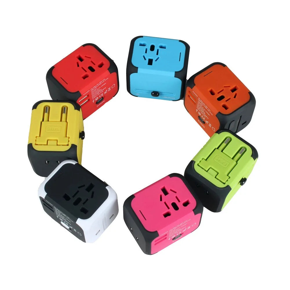 Universal Adapter Sockets Converter Adapters & Converters adapter converter electronics electronics accessories plug sockets travel travel adapter universal plug USB USB charger